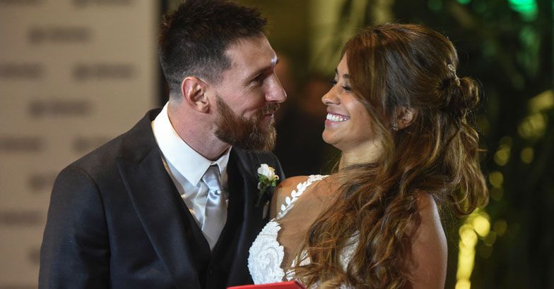 Lionel Messi and Antonela Rocuzzo