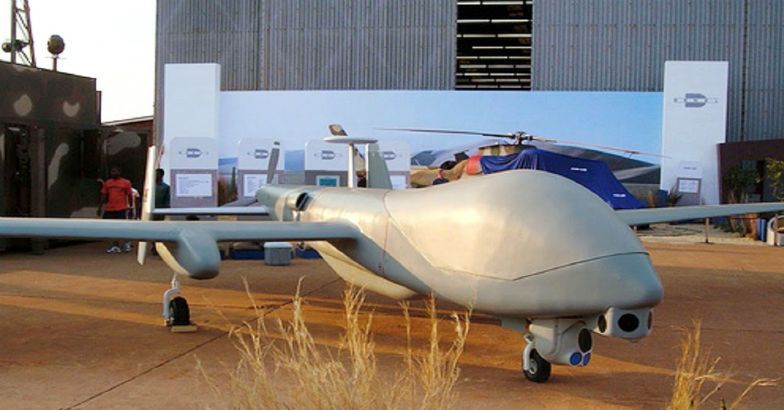 Combat-capable indigenous UAV Rustom-II getting ready for the first flight